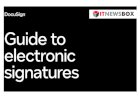 Guide To Electronic Signatures