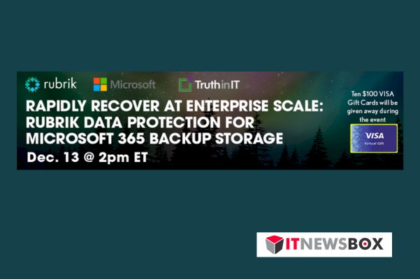 Rapidly Recover At Enterprise Scale: Rubrik Data Protection For Microsoft 365 Backup Storage